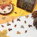 squirrel and acorn charms