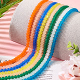 Frosted Rondelle Glass Bead Strand 8mm x 6mm