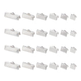 Ribbon Ends, Silver, Multi Size Pack Hole: 2mm