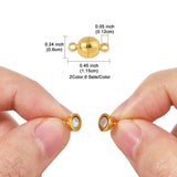Silver or Gold Magnetic Jewellery Clasps