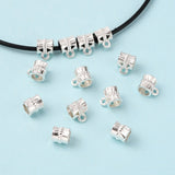 Pack of 10 Silver Plated Jewellery Bails 9mm x 7mm