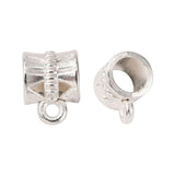 Pack of 10 Silver Plated Jewellery Bails 9mm x 7mm