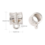 Pack of 10 Silver Plated Jewellery Bails 9mm x 7mm