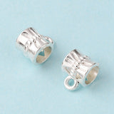 Pack of 10 Silver Plated Jewellery Bails 9mm x 7mm