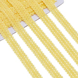 Polyester Yellow Stretch Frilly Edge Lace Trim 20mm – Elastic Lace Edging for Sewing, Crafts & Journaling UK