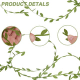 Green Polyester Leaf Trim