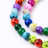 Painted Glass Bead Strand 8mm | UK Based