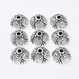 Antique Silver Bead End Caps 8mm