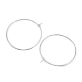 Silver Wine Glass Charms 30mm