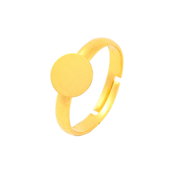 9ct Gold Plated 6mm Ring Pad