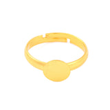 9ct Gold Plated 6mm Ring Pad