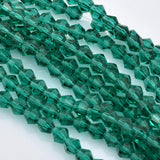 Premium Green Crystal Bicone Bead Strand – 4mm  | Jewellery Making