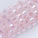 Premium Light Pink AB Crystal Bicone Bead Strand – 4mm  | Jewellery Making