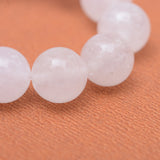 Natural Jade 8mm White Beads - Pack of 5 Beads