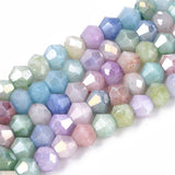 Ombre Effect Glass Bicone Beads Strand