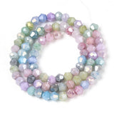 Ombre Effect Glass Bicone Beads Strand