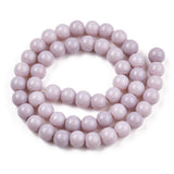 Opaque Deep Lilac 8mm Round Glass Beads | UK Based Bead Store 