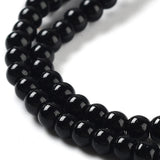 3mm Black Glass Pearl Beads