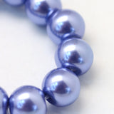 4mm Slate Gray Glass Pearl Bead Strand 