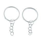 Gold or Silver Plated Keyrings