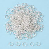 Silver Plated Open Jump Rings, 8mm