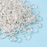Silver Plated Open Jump Rings, 8mm
