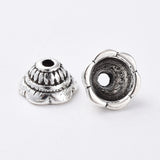 Antique Silver Bead End Caps 8mm