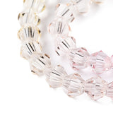 4mm Gradient Glass Bicone Bead Strand