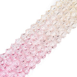 4mm Gradient Glass Bicone Bead Strand