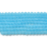 Imitation Blue Jade Beads 4mm x 3mm Faceted Rondelle Reach Compliant