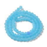 Imitation Blue Jade Beads 4mm x 3mm Faceted Rondelle Reach Compliant