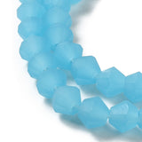 Imitation Blue Jade Beads 4mm x 3mm Faceted Rondelle Reach Compliant