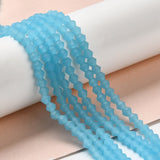 Imitation Blue Jade Beads 4mm x 3mm Faceted Rondelle Reach Compliant