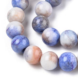 Pack of 10 Ombre Effect Dyed Crackle Glass Beads 10mm
