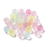 Transparent Acrylic Beads, Round, Mixed Colour 10mm