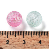 Transparent Acrylic Beads, Round, Mixed Colour 10mm