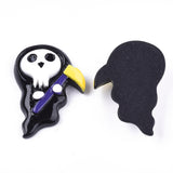 Halloween Black Ghost Reaper Flatback Cabochons