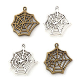 Silver Spiderweb Charms
