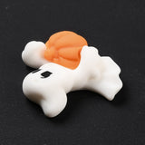 Halloween White Ghost  and Pumpkin Flatback Cabochons