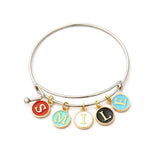 26 Enamel Alphabet Charms 12mm double sided