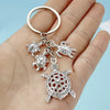 Silver Turtle Keyring