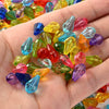 Acrylic Mixed Colour Teardrop Beads | UK Stock