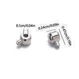 Stainless Steel Crimp End Bead Stoppers | UK Craft Store