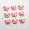Pink Pig Resin Charms