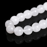 Natural Jade 6mm White Beads - Packs of 10 Beads