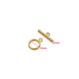 Premium Silver or 18k Gold PVD Toggle Clasps