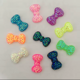 Mixed Colour Resin Bow Flatbacks
