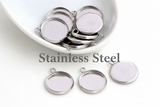 10mm Stainless Steel Cabochon Settings