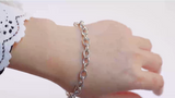 Silver Toggle Clasp Bracelet 20cm or 7.5 inches