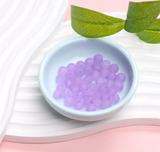 Lilac Frosted 6mm Glass Beads